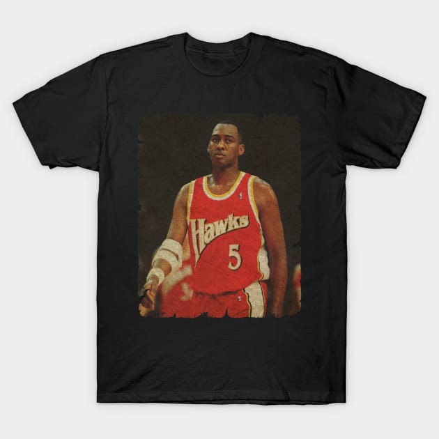 Danny Manning During His Hawks Days T-Shirt by MJ23STORE